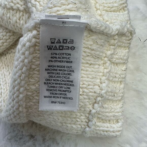 Max Studio Acrylic Blend Chunky Knit Stripe Cardigan Tunic Jacket Sweater 6X - Picture 8 of 9